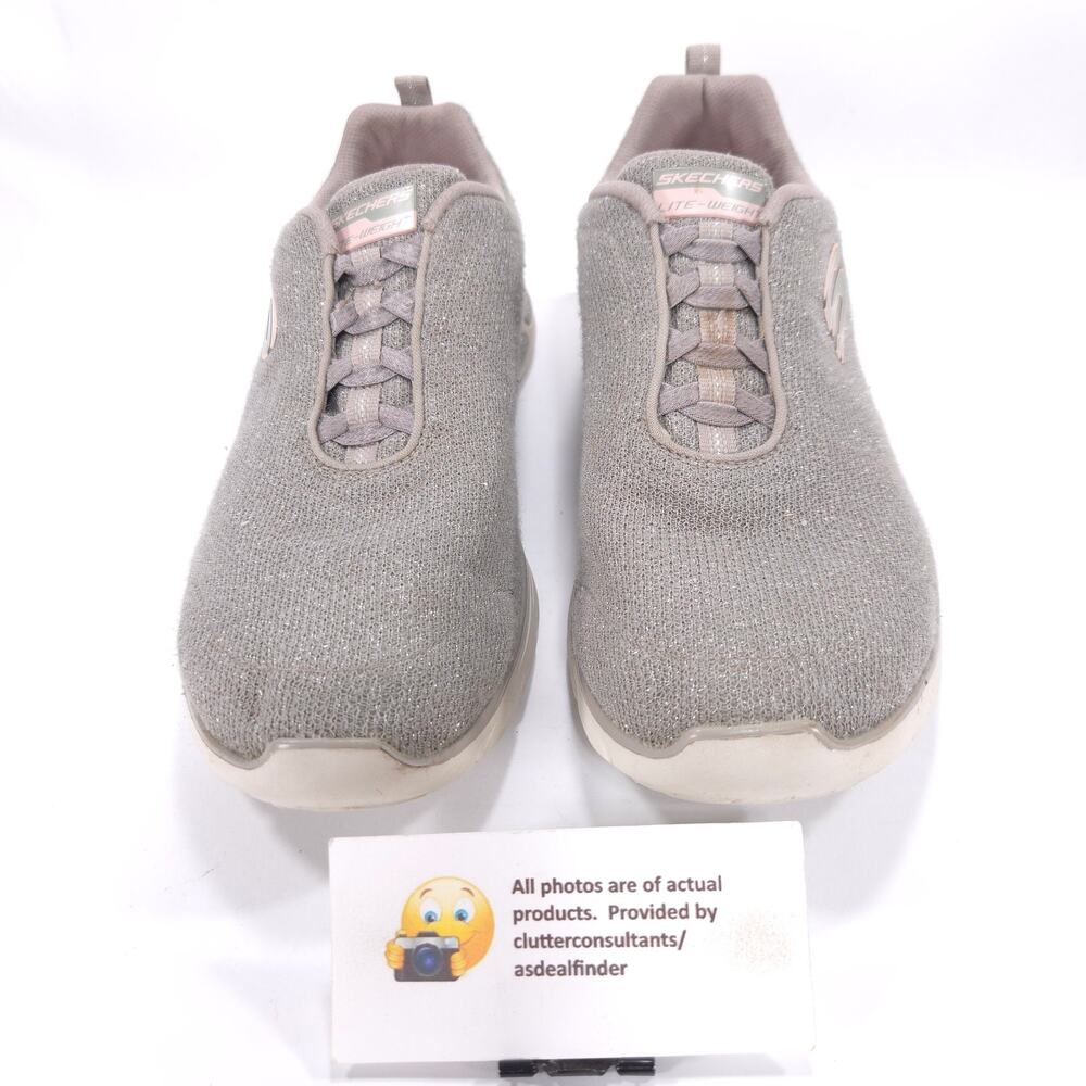 Skechers Empire D Lux Slip On Athletic Running Shoe Womens Size 11 12822 Toupe - Picture 2 of 9